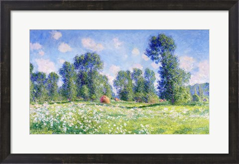Framed Effect of Spring, Giverny, 1890 Print