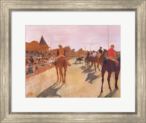 Framed Parade, or Race Horses in front of the Stands Print