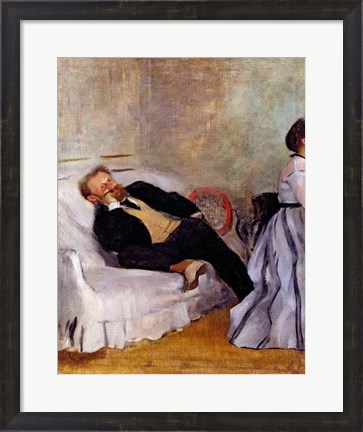 Framed Monsieur and Madame Edouard Manet Print