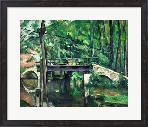 Framed Bridge at Maincy Print