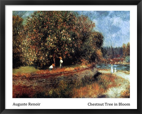 Framed Chestnut Tree in Bloom Print