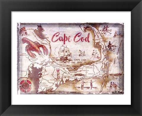 Framed Cape Cod Holiday Print