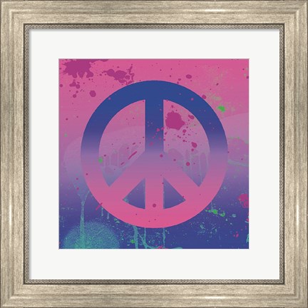 Framed Psychedelic Peace Print