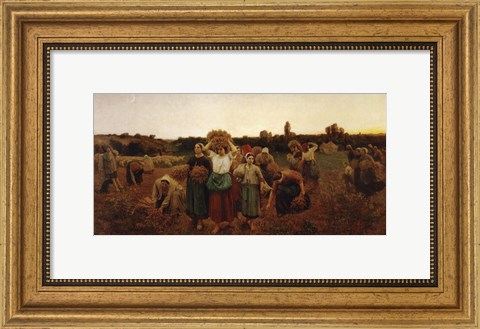 Framed Return of the Gleaners, 1859 Print