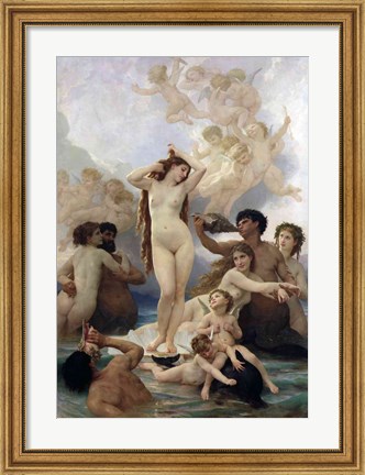 Framed Birth of Venus, 1879 Print