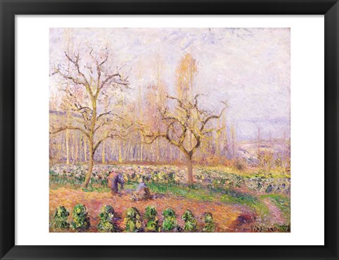Framed Orchard at Pontoise, 1878 Print