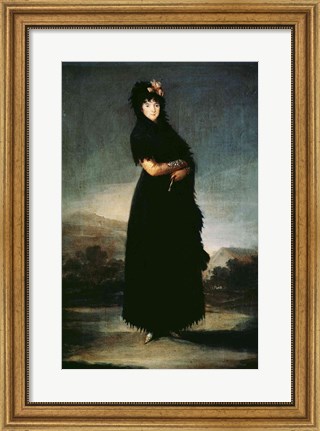 Framed Mariana Waldstein 9th Marquesa of Santa Cruz Print