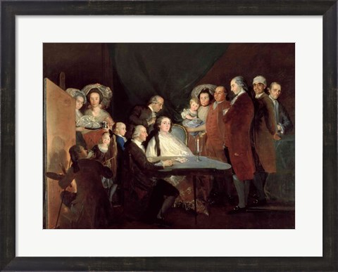 Framed Family of the Infante Don Luis de Borbon Print