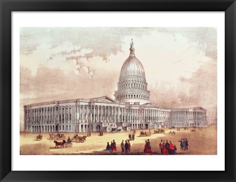 Framed United States Capitol, Washington D.C. Print