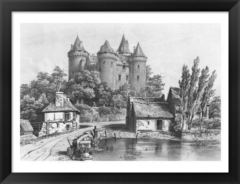 Framed Castle of Combourg Print