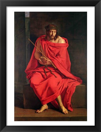 Framed Jesus mocked Print
