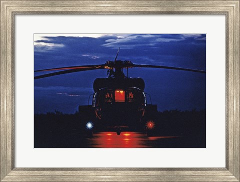 Framed UH-60A Black Hawk Helicopter Print