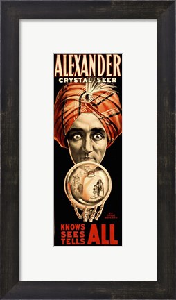 Framed Poster of Alexander Crystal Seer Print
