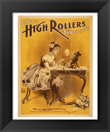 Framed How the High Rollers Girls Do It Print