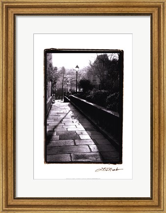 Framed Parisian Walkway I Print