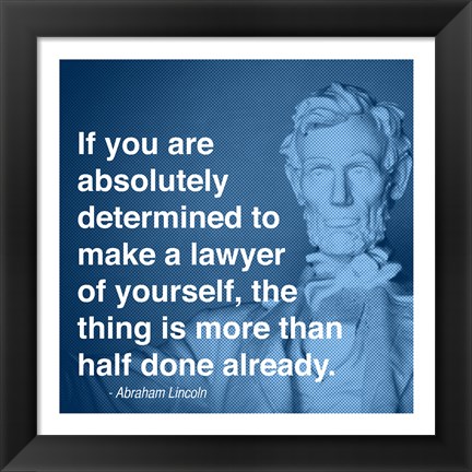 Framed Lincoln Lawyer Quote Print