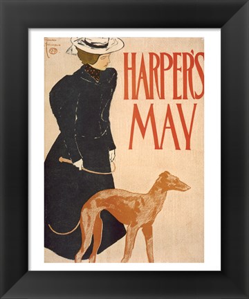 Framed Harper&#39;s May Print