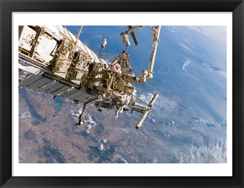 Framed ISS Panoramic View Day 5 Print