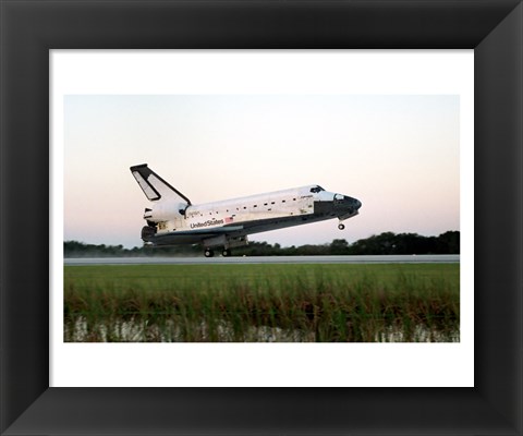 Framed Atlantis STS-73 Landing Print