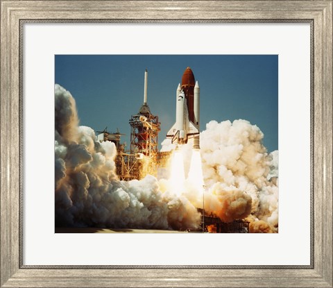 Framed Space Shuttle Challenger Print