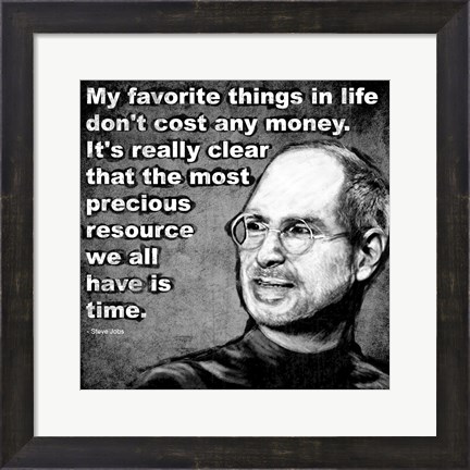 Framed Steve Jobs Quote I Print