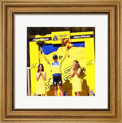 Framed Lance Armstrong - Tour de France 2003 Print