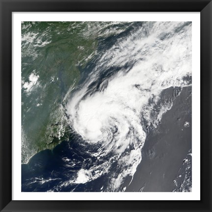 Framed Tropical Storm Beryl formed in the Northwestern Atlantic on July 18, 2006 Print