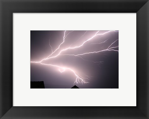 Framed Cloud-to-cloud Lightning Print