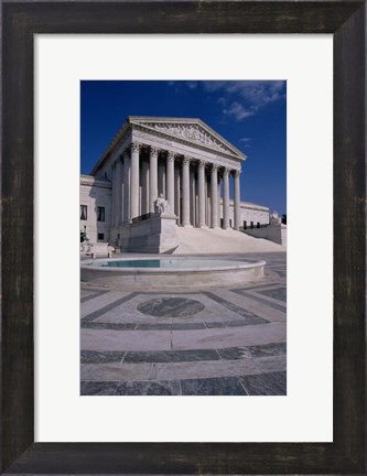 Framed Facade of the U.S. Supreme Court, Washington, D.C., USA Vertical Print