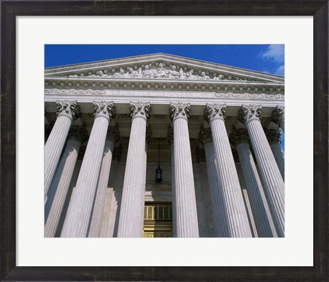 Framed Low angle view of the U.S. Supreme Court, Washington, D.C., USA Print