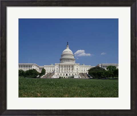 Framed Facade of the Capitol Building, Washington, D.C. Print