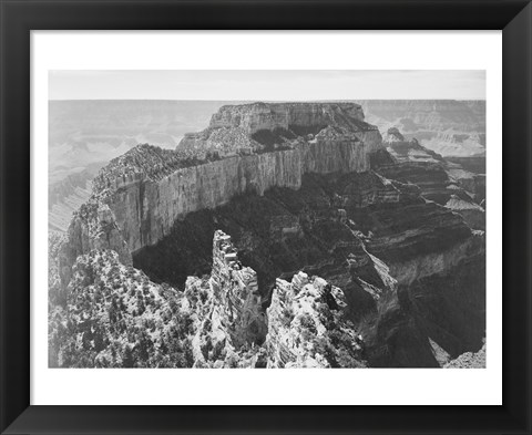 Framed Close-in view of curved cliff, Grand Canyon National Park, Arizona Print