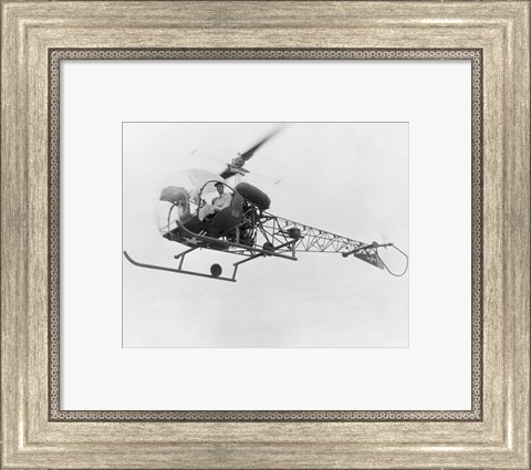 Framed Bell 47-OH-13 Print