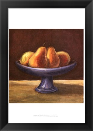 Framed Rustic Fruit Bowl IV Print