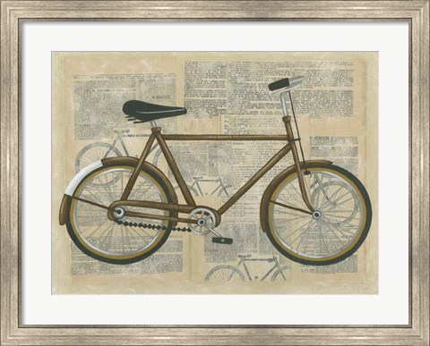 Framed Tour by Bicycle I Print