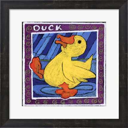 Framed Whimsical Duck Print