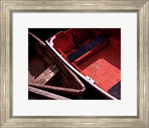 Framed Wooden Rowboats IX Print