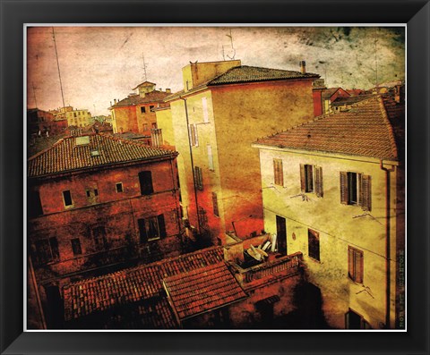 Framed Bird&#39;s-eye Italy II Print