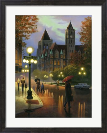 Framed Rainy Twilight Print