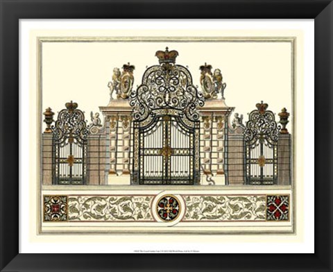 Framed Grand Garden Gate I Print