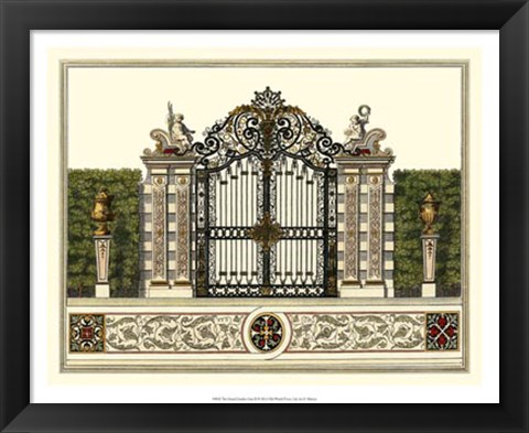 Framed Grand Garden Gate II Print