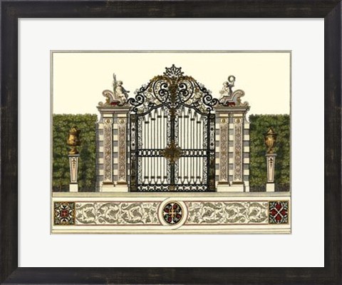 Framed Grand Garden Gate II Print