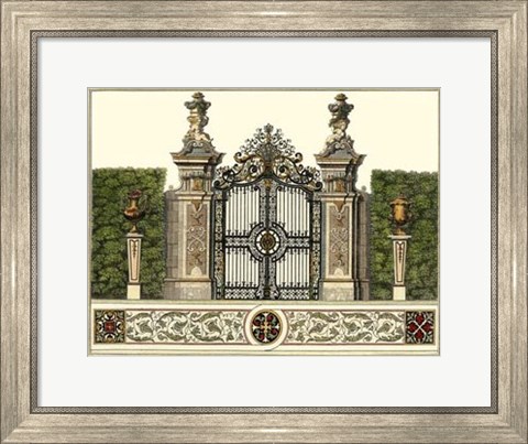 Framed Grand Garden Gate III Print