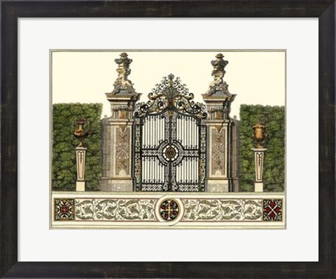 Framed Grand Garden Gate III Print