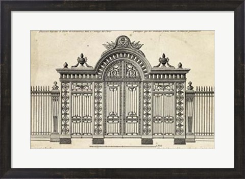 Framed Neufforge Gate III Print