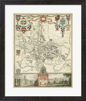 Framed City &amp; University of Oxford Print