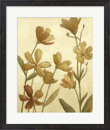 Framed Wildflower Field II Print