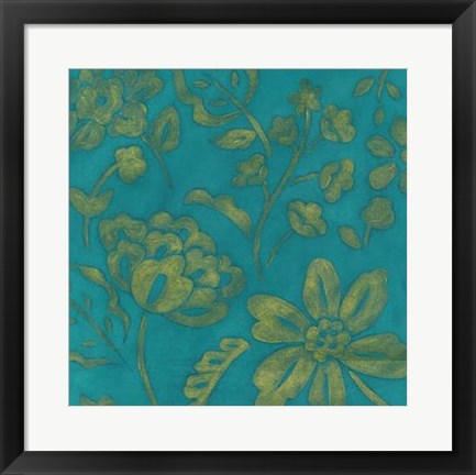 Framed Gilded Batik I Print