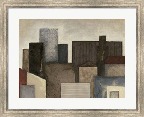 Framed Abstract Metropolis II Print