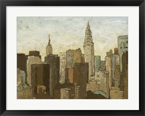 Framed City &amp; Sky II Print